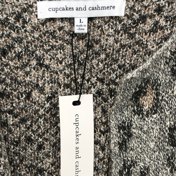 Cupcakes & Cashmere Kline Tonal Leopard Cardigan L - Picture 4 of 8